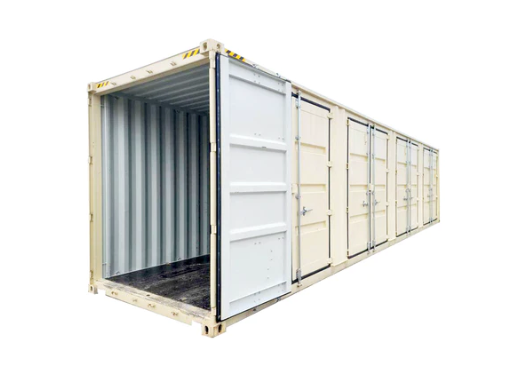 40ft High Cube Storage Container with 4 Side Doors