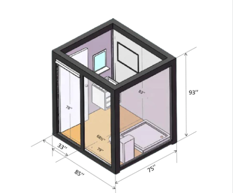 Portable Restroom with Shower