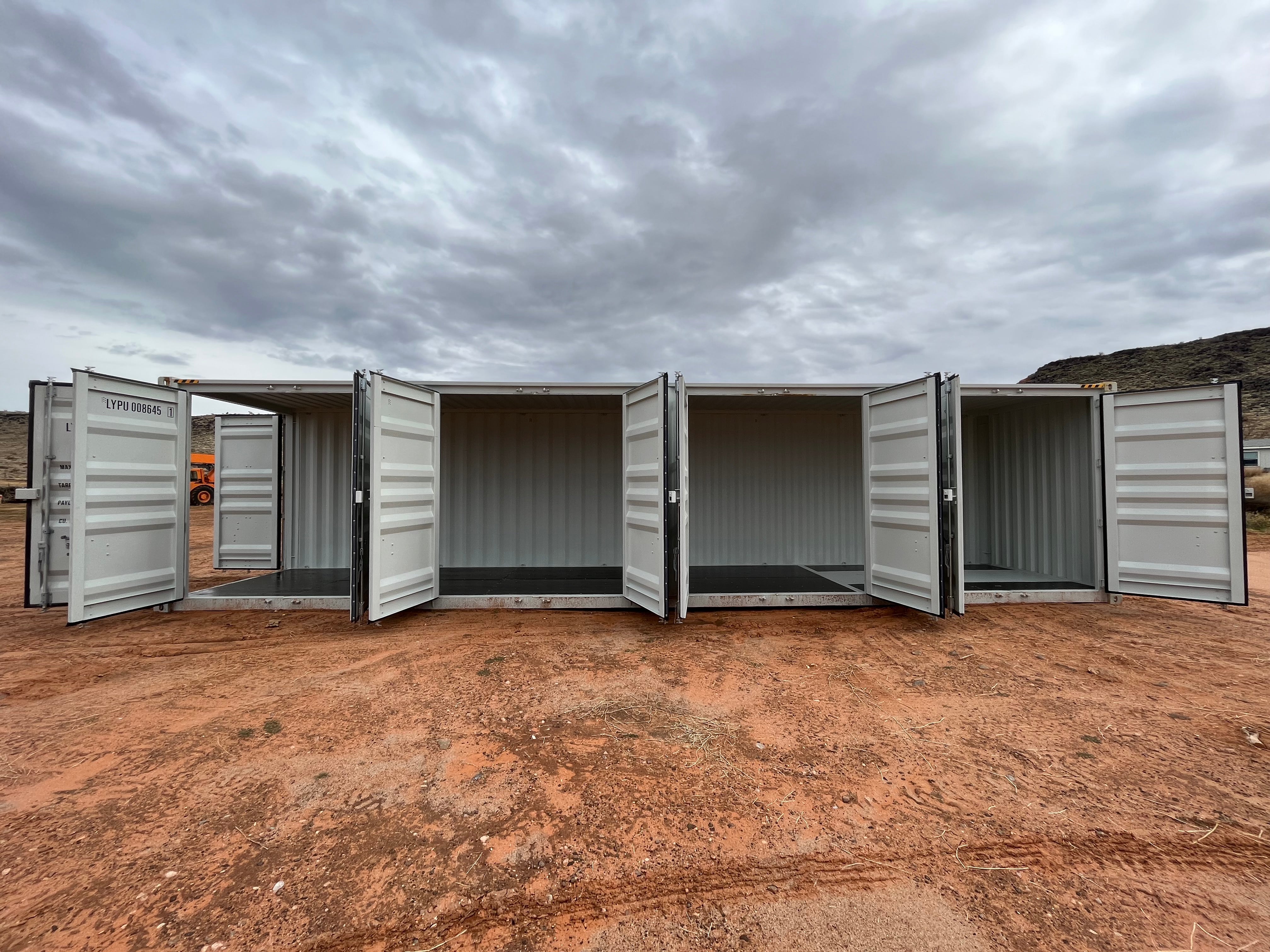 40ft High Cube Storage Container with 4 Side Doors – SkoreIndustrial