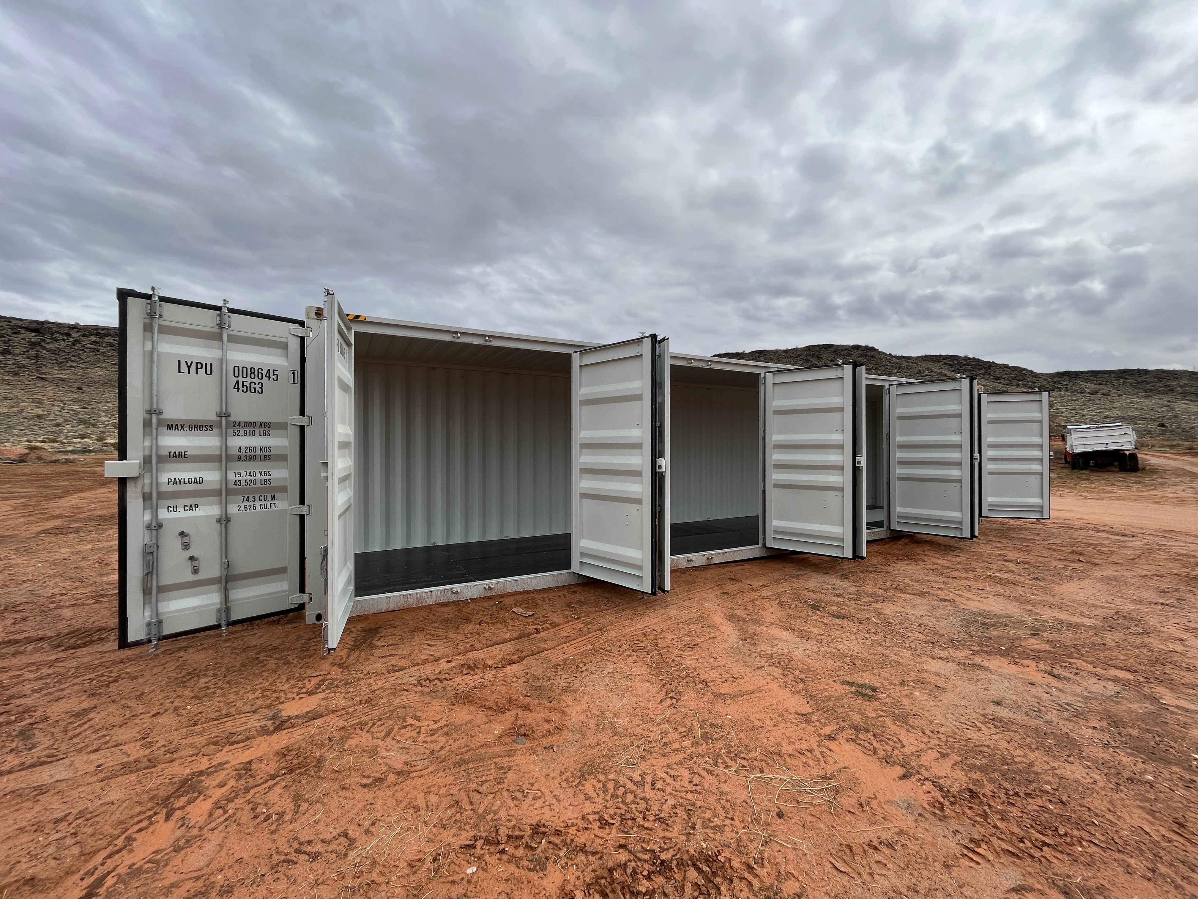40ft High Cube Storage Container with 4 Side Doors – SkoreIndustrial