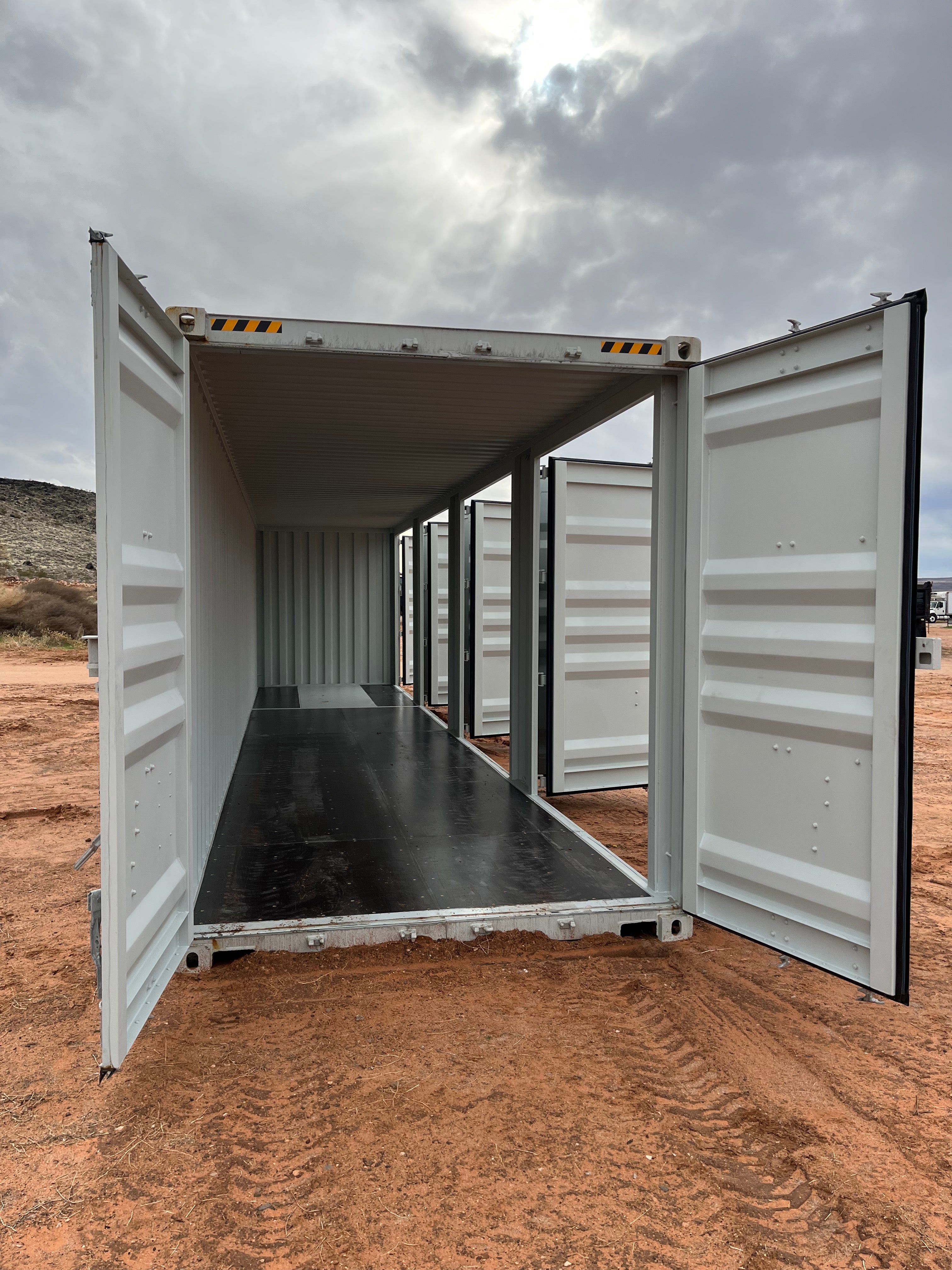 40ft High Cube Storage Container with 4 Side Doors – SkoreIndustrial