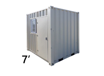 7ft Small Cubic Shipping Container with Window and Man Door ...