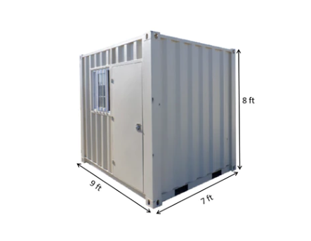 7ft Small Cubic Shipping Container with Window and Man Door