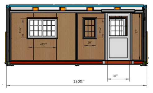 Mobile Expandable Prefab House 15ft x 20ft