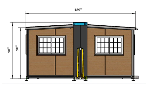 Mobile Expandable Prefab House 15ft x 20ft